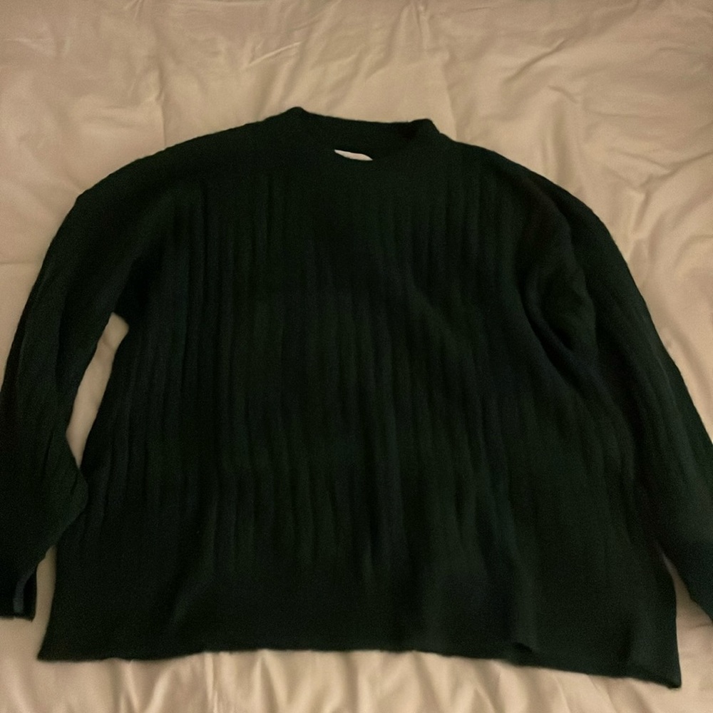 Aerie Buttercream Sweater in Dark Green S